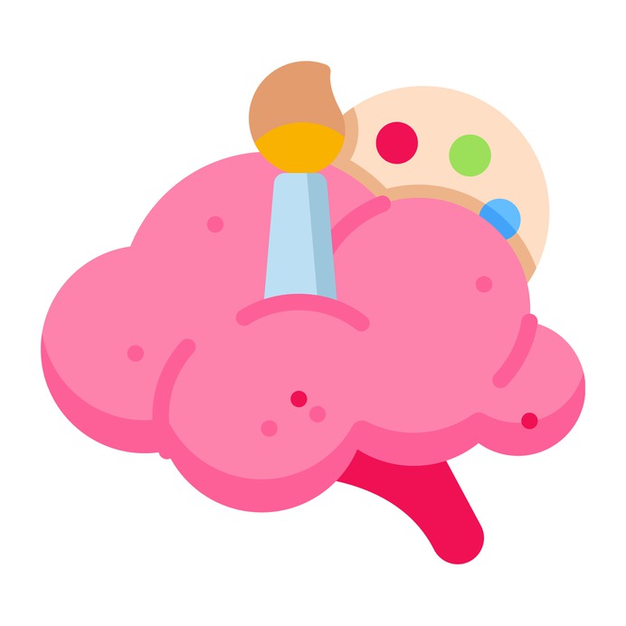 See more icon inspiration related to brain, paint, art, brush, art and design, healthcare and medical, human brain, body organ, palette, body part, electronics, medical and people on Flaticon.