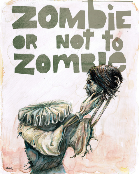Zombie + Shakespeare Art Print #print #6 #shakespeare #zombie #society