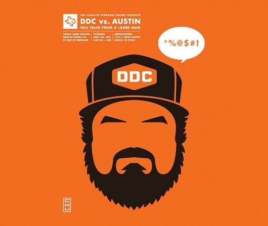 Eight Hour Day » Blog » DDC vs. Austin #aaron #austin #draplin #poster #ddc
