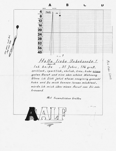 Hallo liebe Unbekannte : Anne Vagt #black #white #poster #and