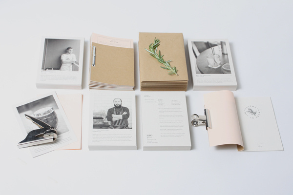Food& on Behance #branding #print #books #food #identity #passport #postcards