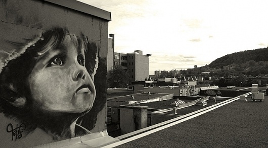 street art // Tetis | FlickrÂ : partage de photosÂ ! #montreal #tetis #paint #art #street #spray