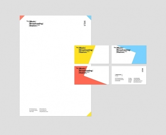 Portfolio of Luke Robertson | The Music Broadcasting Station #branding #identity #stationery #ident #logo