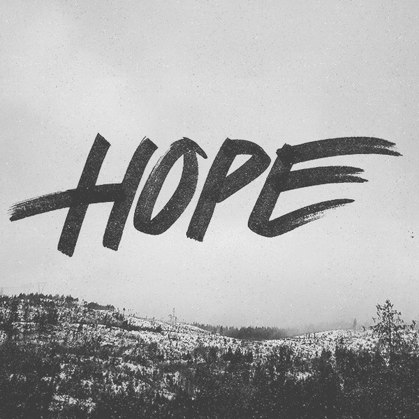 Dave Coleman #hope #photograph #drawn #hand #typography