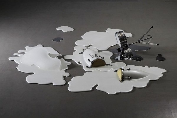 Los Carpinteros with instalation Cuarteto Rebelde in Norman Foster's exhibition #exhibition #foster #curator #norman