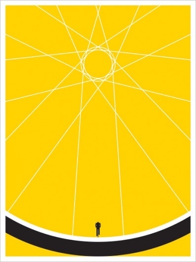 JASON MUNN - Biker - Poster #states #silkscreen #small #bicycle #poster