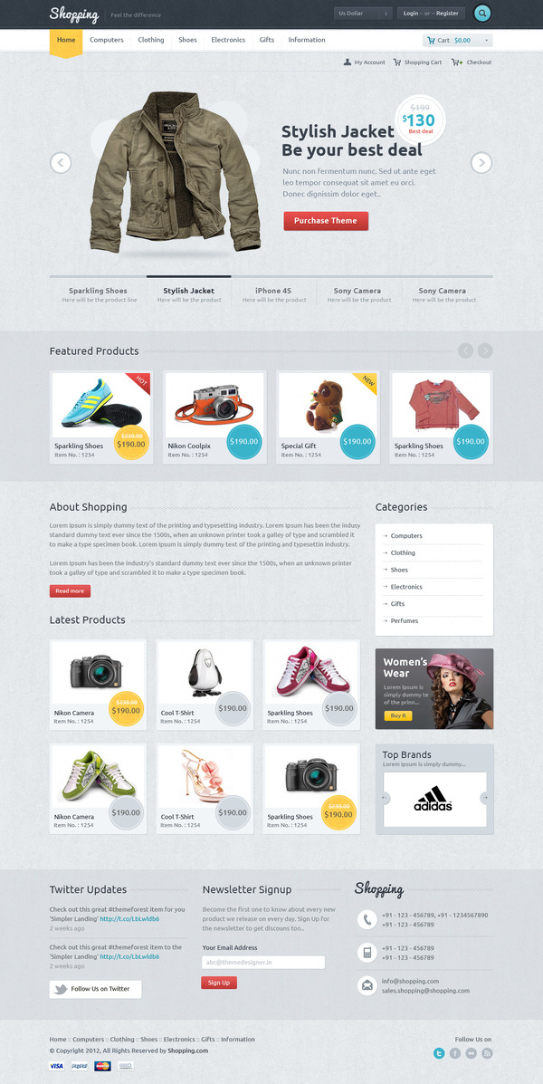 Shopping-theme-tf #ecommerce #homepage