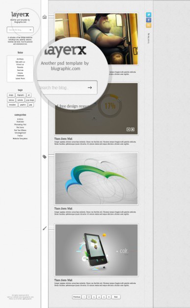 Layerx blogger website theme template Free Psd. See more inspiration related to Template, Website, Website template, Blog, Theme, Blogger and Vertical on Freepik.