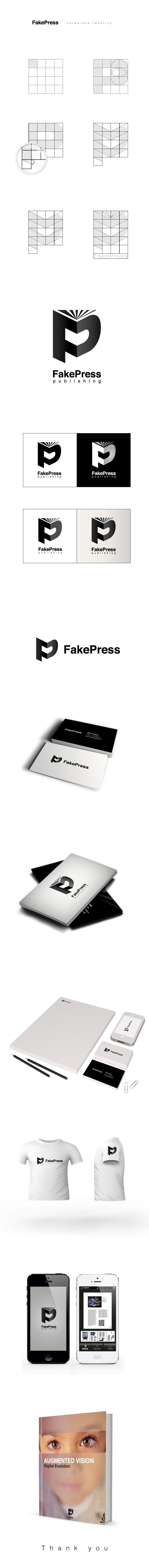 FakePress | identity #brand identity #brand #fakepress #drogu design