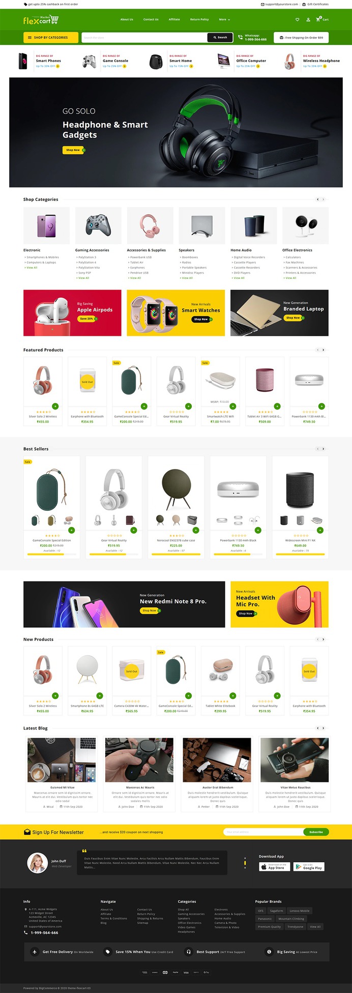 Flex Cart - Stencil BigCommerce Multi-Purpose Responsive Theme | TemplateTrip