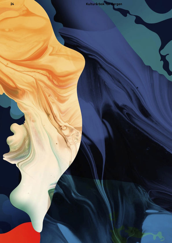 It's Nice That : Norwegian studio Grandpeople knock out one seriously beautiful annual report #grandpeople #paint #collage