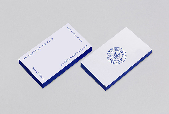 Handsome Devils Club by Taylor Evans #logo #symbol #circle #mark #graphic design #business cards