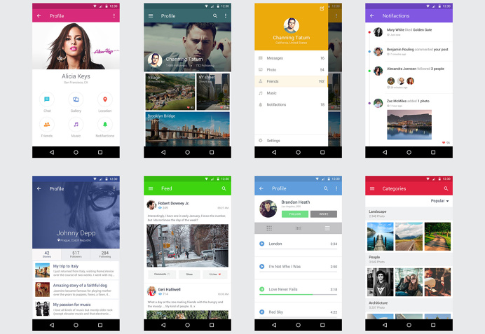Risultati immagini per ui mobile design
