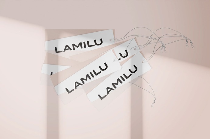 LAMILU Corporate Design - Mindsparkle Mag Anastasia Gorodova designed LAMILU Corporate Design. LAMILU is a women's clothing brand. #logo #packaging #identity #branding #design #color #photography #graphic #design #gallery #blog #project #mindsparkle #mag #beautiful #portfolio #designer