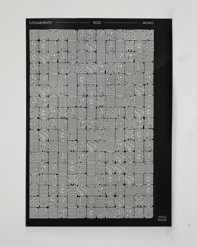 Futulabyrinth-Bold | Jangs Müller #type #poster #typography