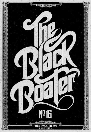 The Black Boater on the Behance Network #logo #illustration #studio #like #type #minded #typography