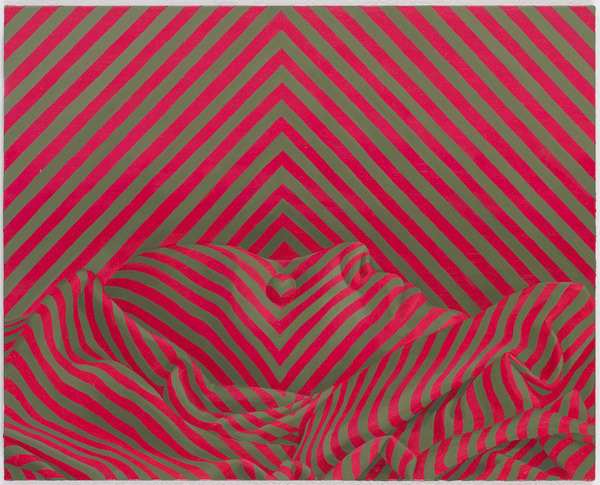 Sascha Braunig #illusion #stripes #color #painting #art