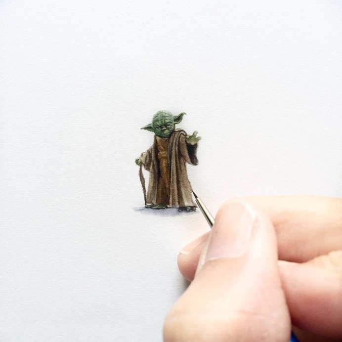 Incredible Tiny Paintings By Karen Libecap #painting #artwork #tiny #karenLibecap