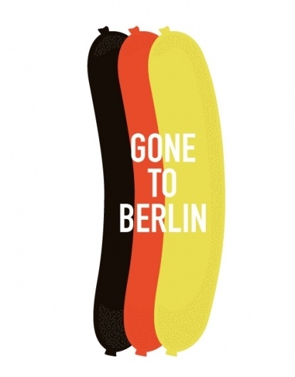 ANONYMOUS MAG #flight #drink #germany #travel #eat #sausage #enjoy #illustration #type #berlin