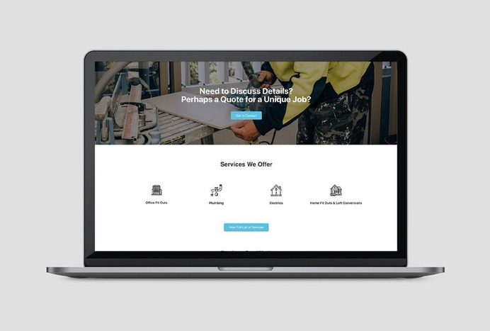 Mark Construction LTD Website Design – Deivid Cole