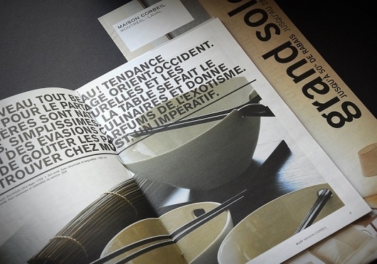 MAISON CORBEIL : Sébastien Bisson #print #brochure #typography