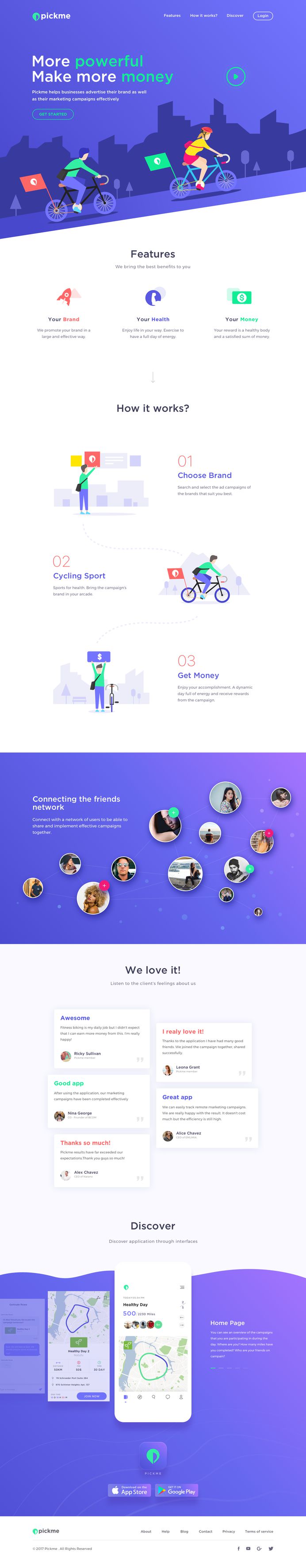 Pickme Landingpage