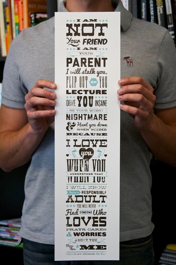 Joel Felix - A Parents Promise #typography