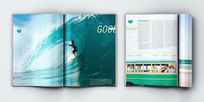 Surfing Magazine Editorial 2012 - Joy Stain #surf #surfing #print #spread #layout #editorial #magazine #typography