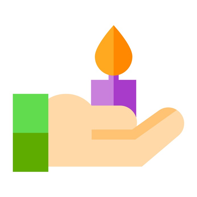 See more icon inspiration related to hands and gestures, miscellaneous, candles, decoration, candle, hand, illumination and light on Flaticon.