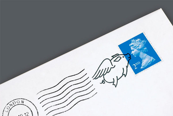 Unreal brand identity design #pig #branding #stationery