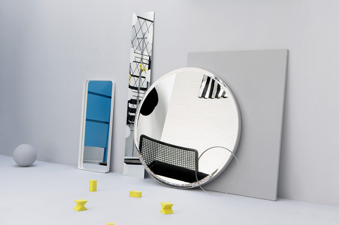IKEA studio, graphic minimalistic shapes in home furnishing