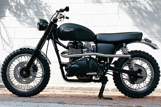 Triumph T100 #motorbike #hammarhead #black #industries #triumph #scrambler #t100