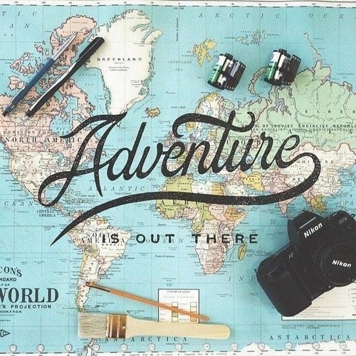 Adventure is out there - By Noel ShiveleyÂ #lettering #typography