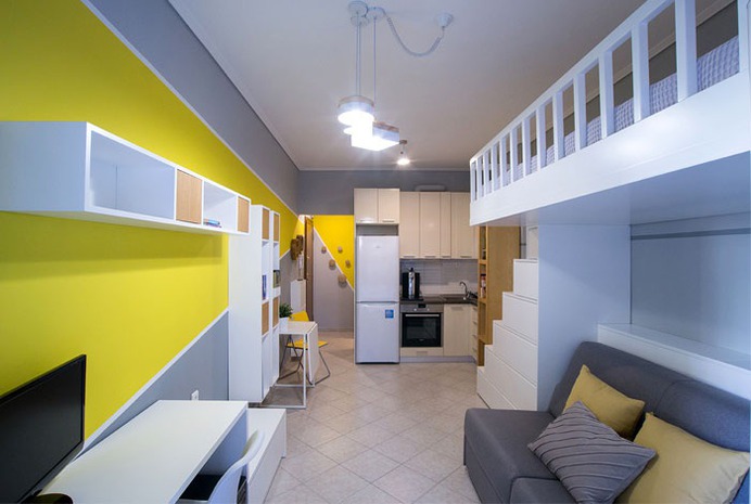Short Term Rental Studio in Thessaloniki, Greece - InteriorZine