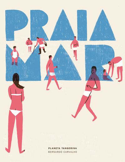 High tide | Planeta Tangerina #water #book #cover #illustration #beach #typography