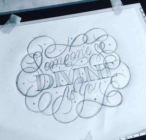 So Divine - Sketching while listening to The Divine Feminine - #sketching #pencil #lettering #scriptlettering #divine #divinefeminine #handl