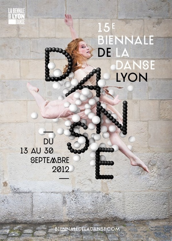 Poster Danse Lyon #creative #balloons #dance #black #poster