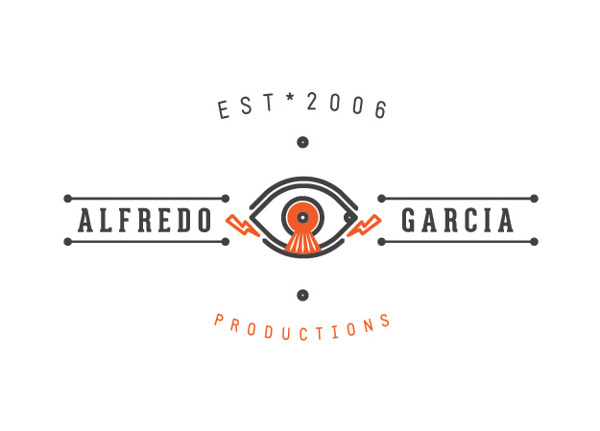 ALFREDO GARCIA PRODUCTIONS on Behance #logo #productions #eye #branding