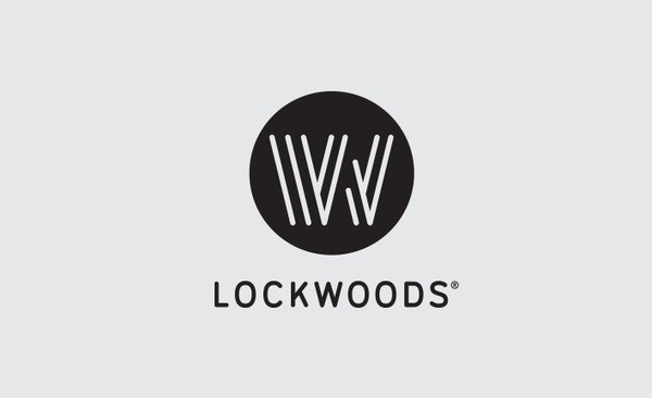 Lockwoods Estates logo design by Ascend Studio #lines #lockwoods #agent #logo #estate #roundel