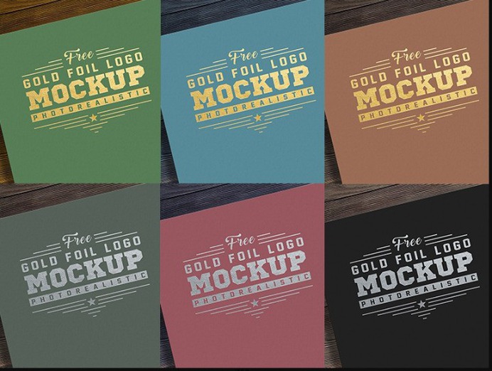 Photo Realistic Gold and Silver Mockup