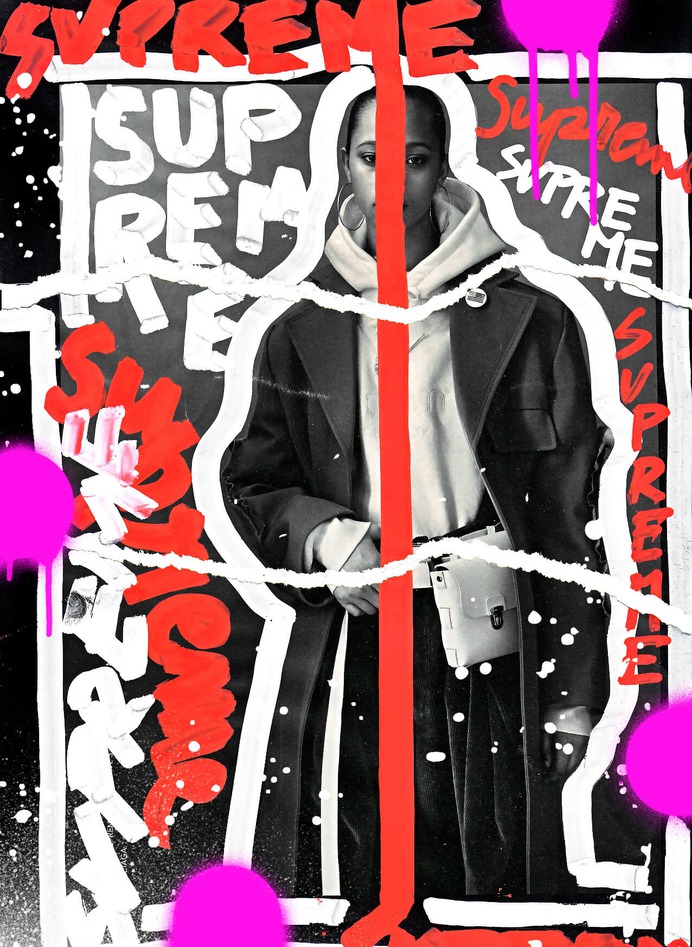 Supreme, , illustration and art on magazine photography by Andreea Robesc (www.andreearobescu.com)