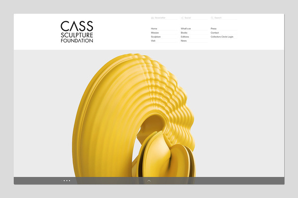 Founded : Cass Sculpture Foundation #white #web #clean