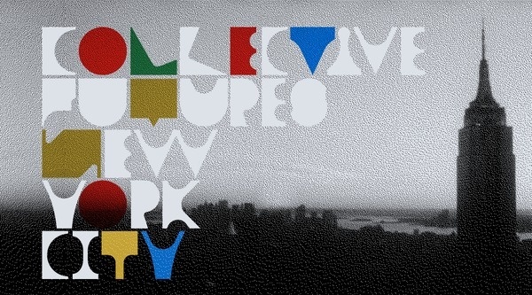 Collective Futures NYC - Oct. 4th designed by meta-matic #typography #design #graphic #exhibition #collective #art #york #new