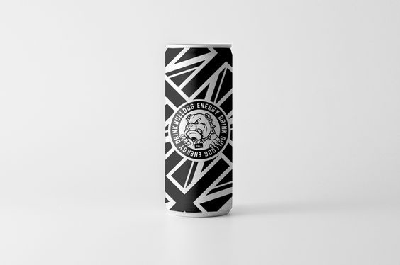 Bulldog Energy drink. Packaging design: Tony Eräpuro