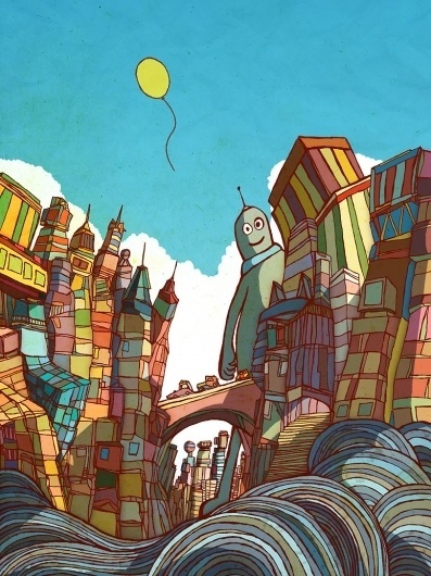 brian drucker #illustration #robot