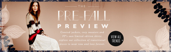 Pre Fall Preview at Free People #banner #web #free #people