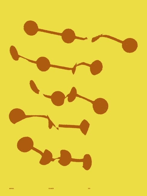 ANIMAL SOUNDS 001 - Korbel-Bowers #korbel #yellow #matthew #bowers #poster
