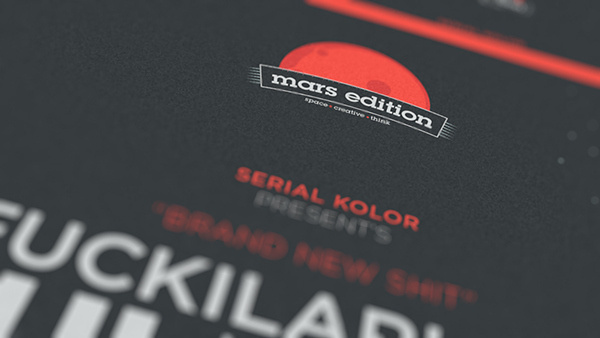 Fuckilarious Bullshit on Behance #designer #quote #design #bullshit #mars #kolor #client #serial #artist #fun #planet #fayz #typography