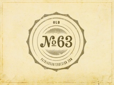 Dribbble - Personal Novelty Logo by Patrick Carter #numbers #logo #badge