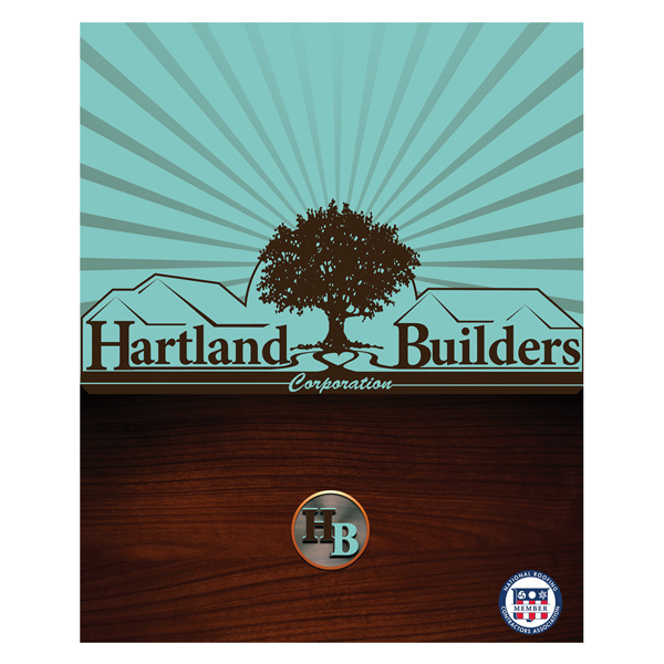Hartland Builders Wood Grain Presentation Folder #wood #grain #construction #folder #builders #presentation #folders